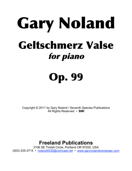 Geltschmerz Valse For Piano Op 99 Page 2