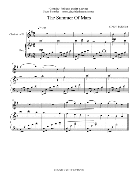 Gentility 24 Original Pieces For Piano And Bb Clarinet Page 2