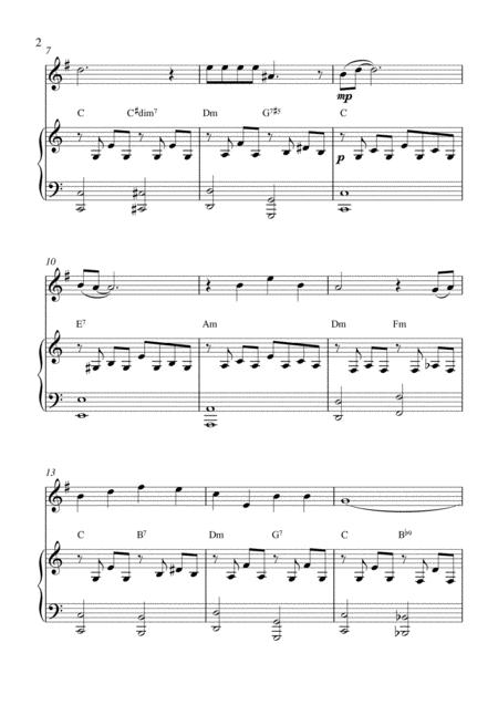 Georgia On My Mind English Horn Solo And Piano Accompaniment Page 2
