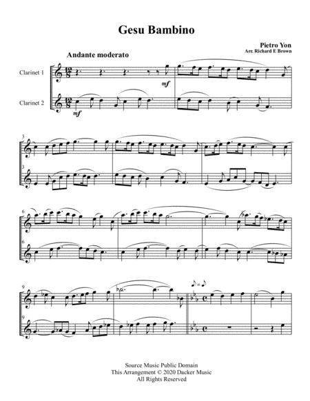 Gesu Bambino Clarinet Duo Page 2