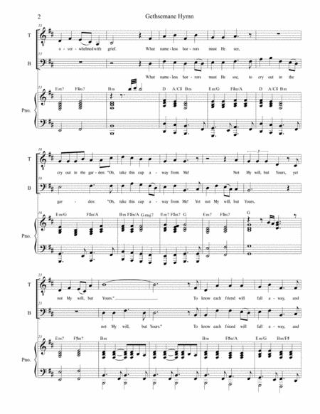 Gethsemane Hymn For 2 Part Choir Tb Page 2