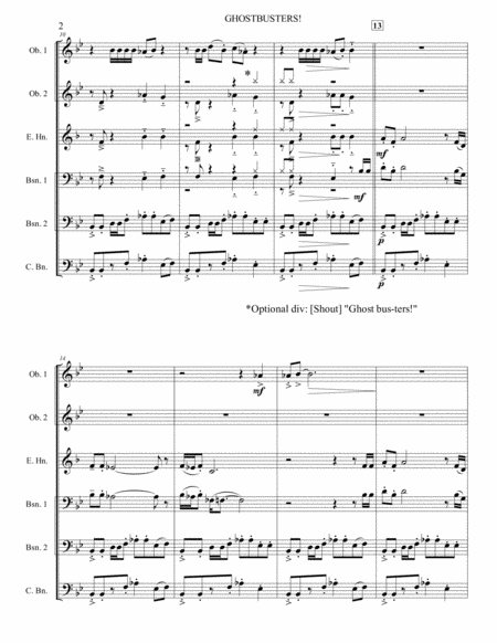 Ghostbusters Double Reed Ensemble Page 2