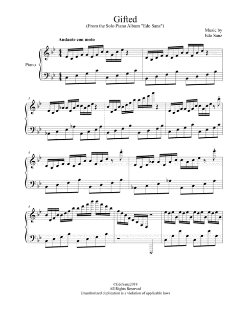 Gifted Solo Piano Page 2