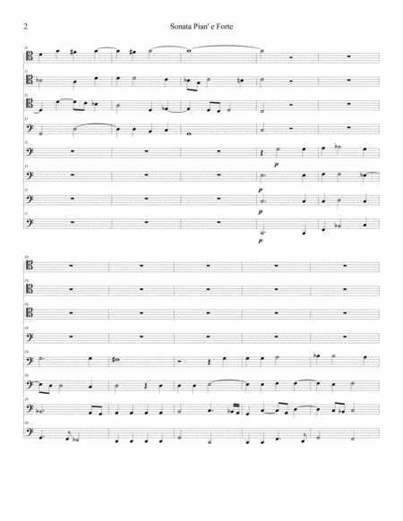 Giovanni Gabrieli Sonata Pian E Forte For Trombones Page 2