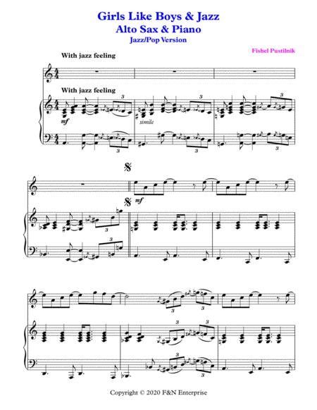 Girls Like Boys Jazz Piano Background For Alto Sax And Piano Video Page 2