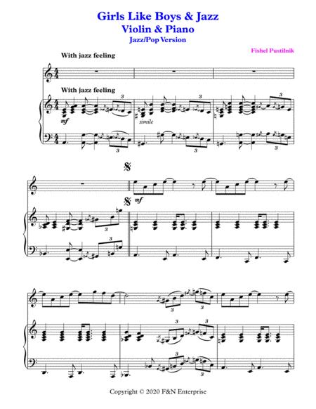 Girls Like Boys Jazz Piano Background For Violin And Piano With Improvisation Video Page 2