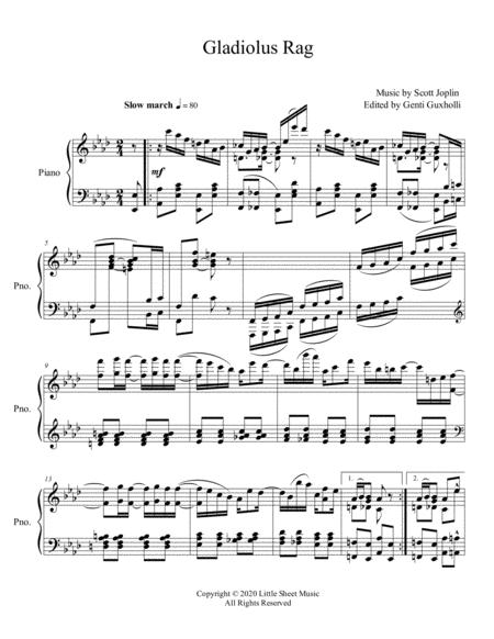 Gladiolus Rag Piano Solo Page 2