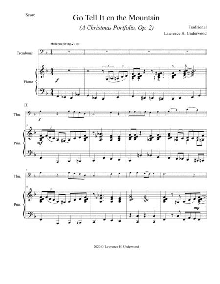 Go Tell It On The Mountain For Solo Trombone Baritone Or Euphonium Page 2