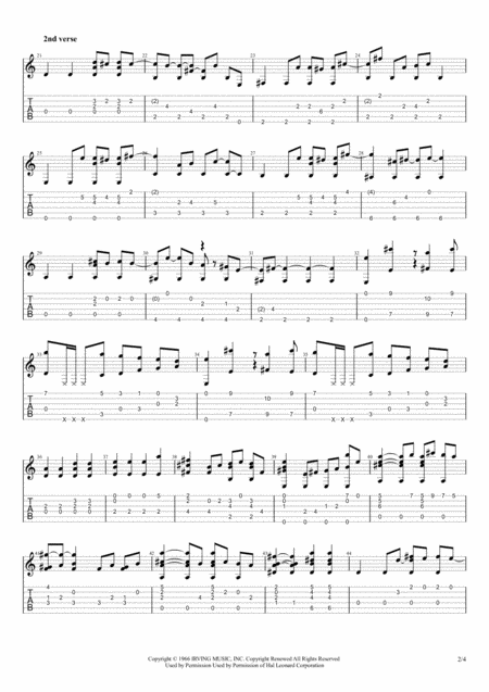 God Only Knows For Solo Fingerstyle Guitar Page 2