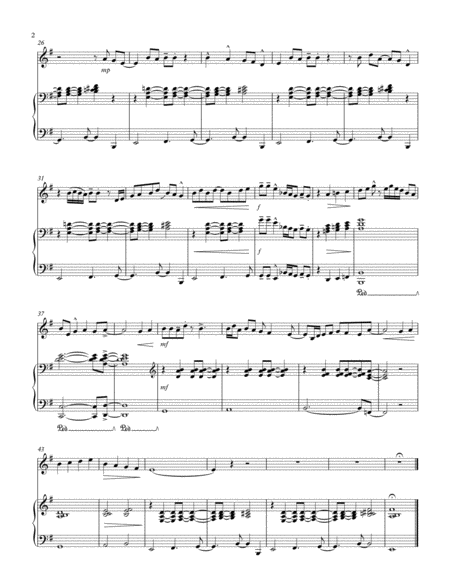 God Rest Ye Merry Gentlemen For Clarinet Or Soprano Sax Solo With Piano Accompaniment Page 2