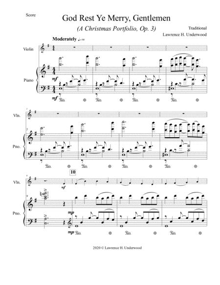 God Rest Ye Merry Gentlemen For Solo Violin Page 2