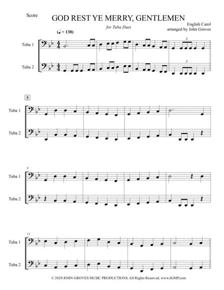 God Rest Ye Merry Gentlemen Tuba Duet Page 2