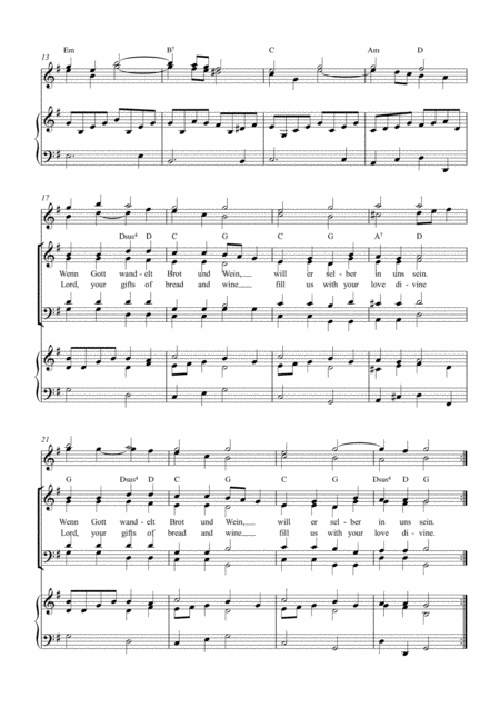 Gods Great Love Gods Sweet Mercy Groe Liebe Groe Gnade Offertory Gabenbereitung In German English For Satb Optional Piano Guitar Flutes Page 2