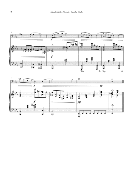 Goethe Lieder For Euphonium Solo And Piano Page 2