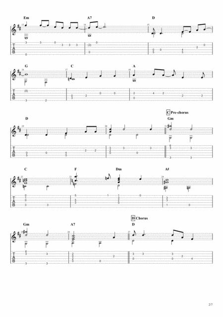Goodbye Yellow Brick Road Elton John Arranged For Solo Fingerstyle Guitar Page 2