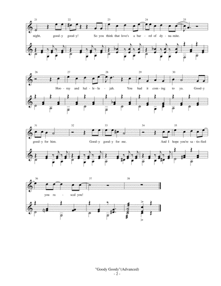 Goody Goody Voice With Xylophone Or Piano Accompaniment Page 2