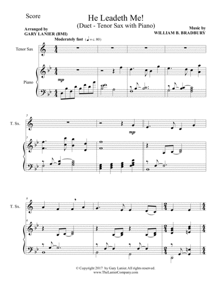 Gospel Hymns For Tenor Sax Tenor Sax With Piano Accompaniment Page 2