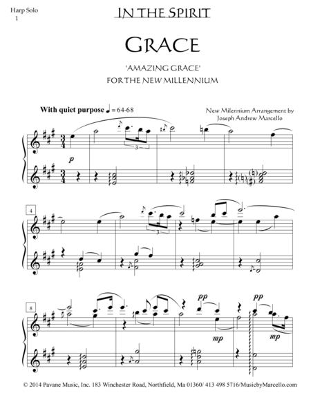 Grace Amazing Grace For The New Millennium Harp Version Page 2