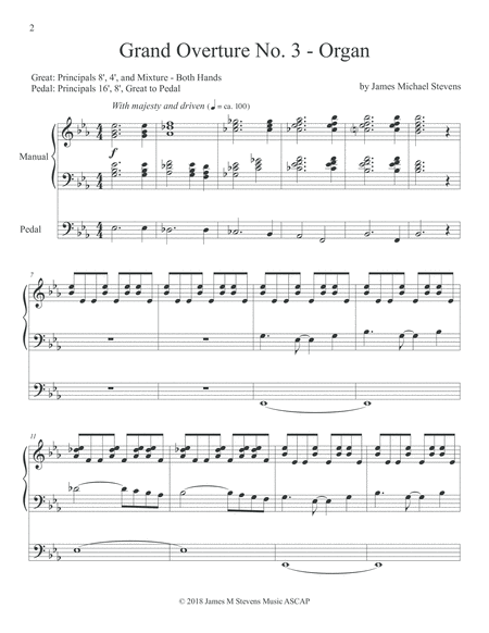 Grand Overture No 3 Organ In E Flat Major Page 2