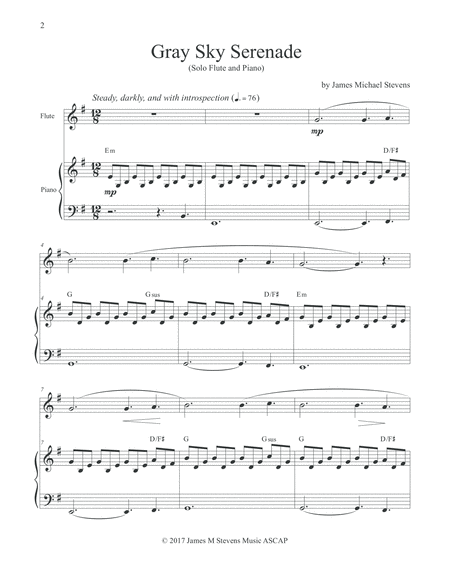 Gray Sky Serenade Flute Piano Page 2