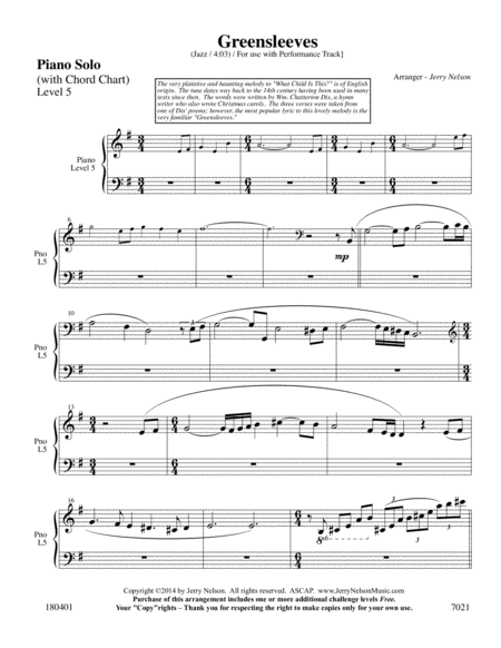 Greensleeves 2 For 1 Piano Arrangements Jazz Page 2