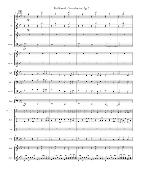 Greensleeves Extra Score Page 2