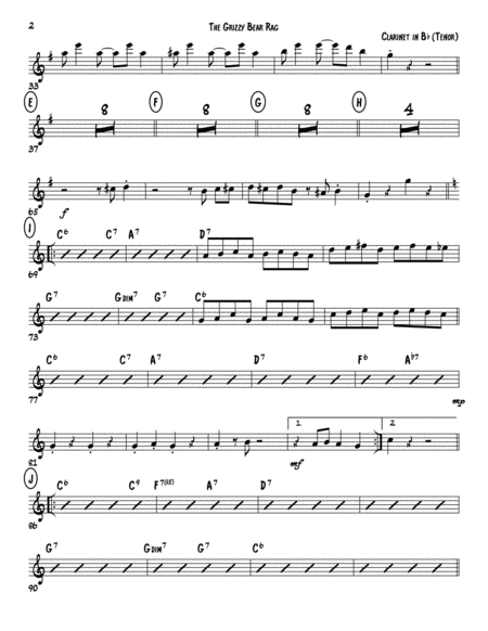Grizzly Bear Rag All Parts Page 2