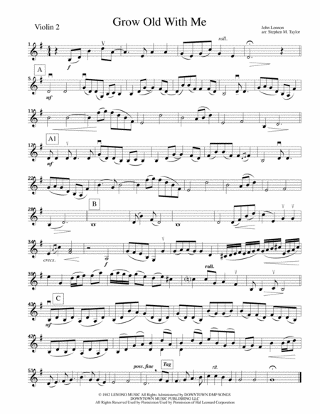 Grow Old With Me For String Quartet Page 2