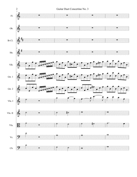 Guitar Duet Concertino No 3 Jozef Sebastian Page 2