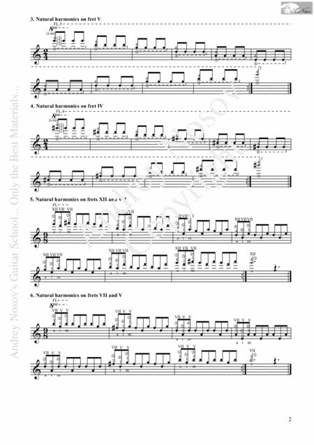 Guitar Xercises Harmonics Page 2