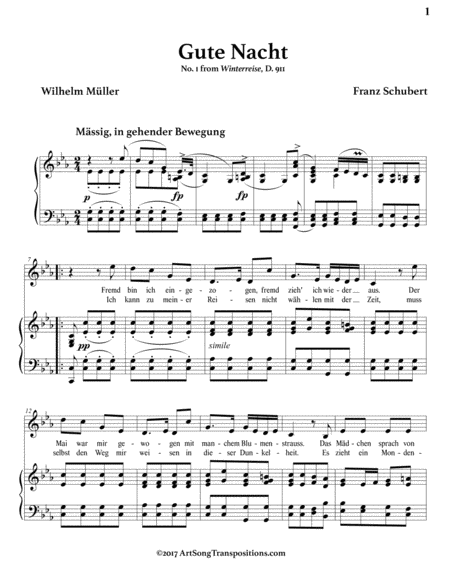 Gute Nacht D 911 C Minor Page 2