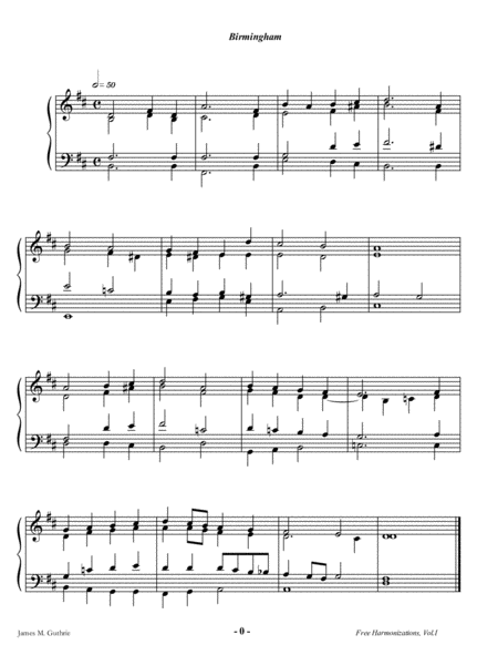 Guthrie Harmonizations Vol 1 General Hymns I Page 2