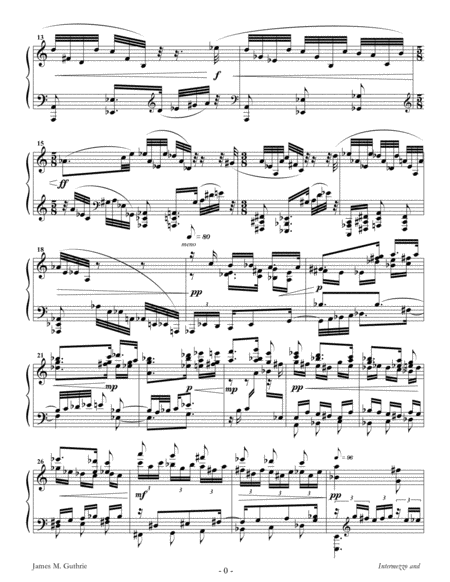 Guthrie Intermezzo Fugue For Solo Piano Page 2