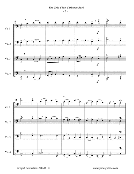 Guthrie The Cello Choir Christmas Book Page 2