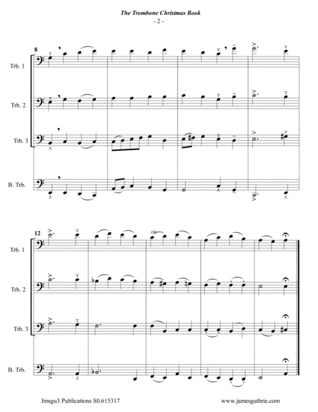 Guthrie The Trombone Choir Christmas Book Page 2