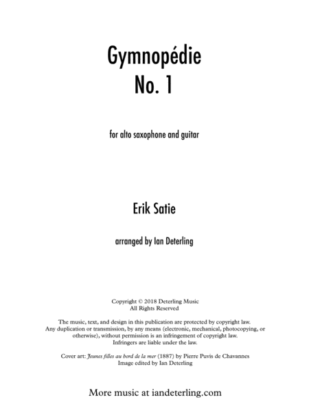 Gymnopdie No 1 Alto Saxophone Guitar Page 2