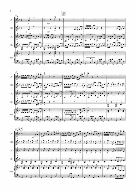 Habanera Fantasia From Carmen For Clarinet Quartet Page 2