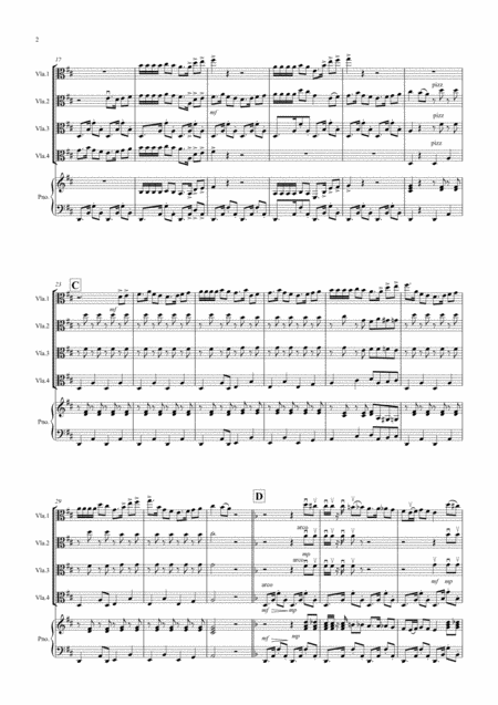 Habanera Fantasia From Carmen For Viola Quartet Page 2