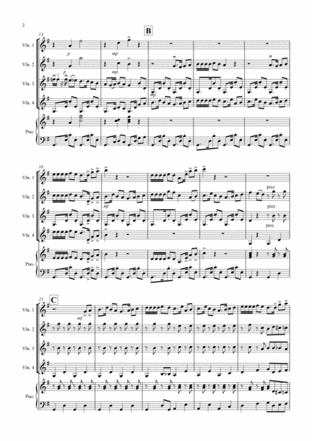 Habanera Fantasia From Carmen For Violin Quartet Page 2