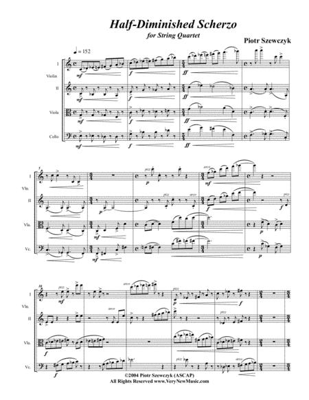 Half Diminished Scherzo For String Quartet Page 2