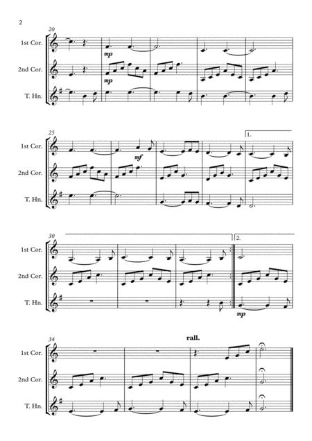 Hallelujah Brass Trio 3 Cornets Trumpets Or 2 Cornets Trumpets And Tenor Horn Page 2
