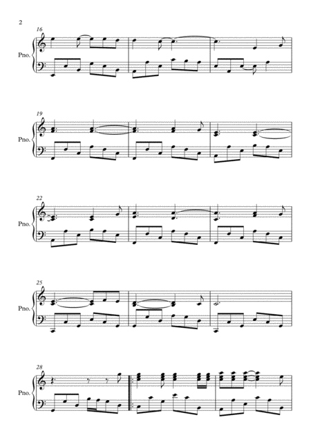 Hallelujah By Leonard Cohen Piano Page 2