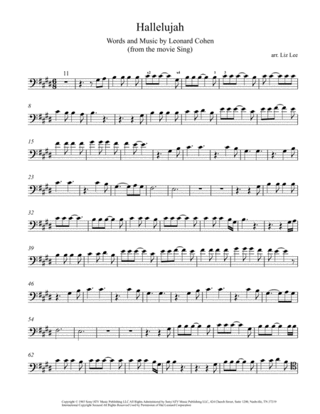 Hallelujah Cello Solo Page 2