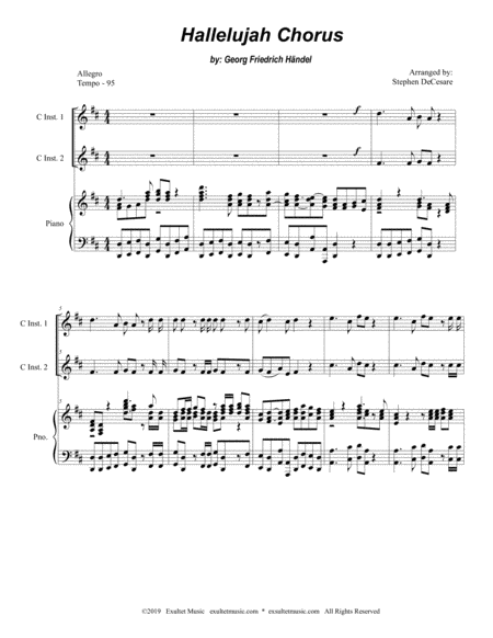 Hallelujah Chorus Duet For C Instruments Page 2