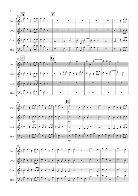 Hallelujah Chorus For Double Reed Quartet Page 2