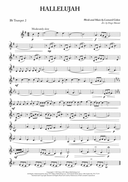 Hallelujah For Brass Quartet Page 2