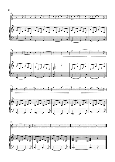 Hallelujah For Flute And Piano Page 2