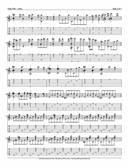 Hallelujah For Solo Fingerstyle Guitar Page 2