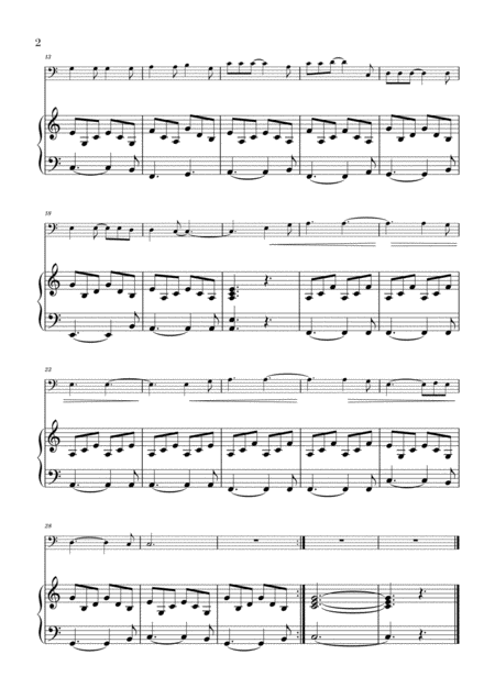 Hallelujah For Tuba And Piano Page 2