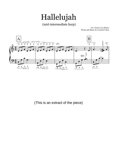 Hallelujah Mid Intermediate Harp Page 2